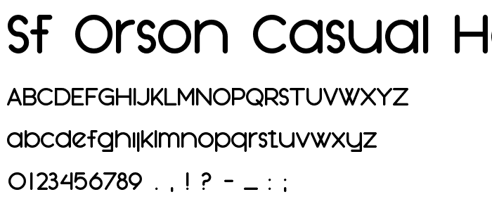 SF Orson Casual Heavy font